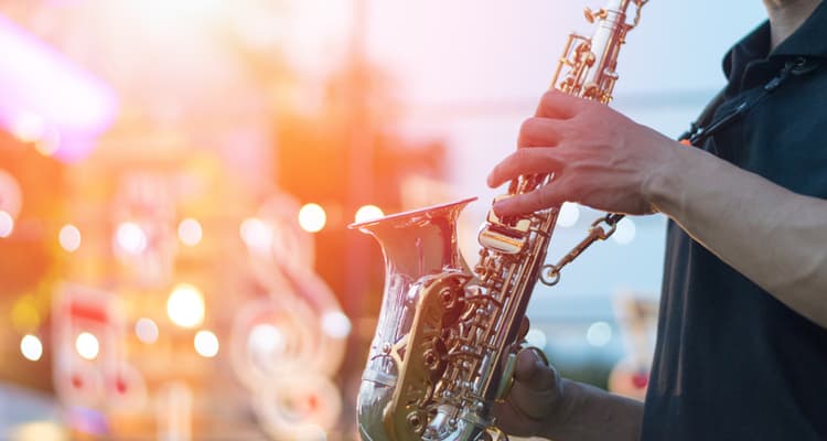 chicago blues festival musician playing